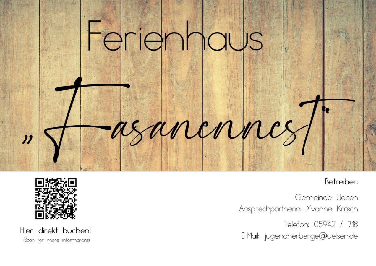 Ferienhaus Fasanennest Uelsen ภายนอก รูปภาพ